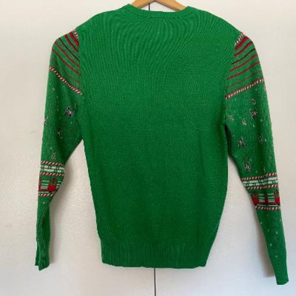 Free Shipping Star Wars Ugly Christmas Sweater Green, Fighter, - Picture 2 of 6